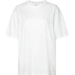 Naisten Valkoiset Koon M Lyhythihaiset Calvin Klein O -kaula-aukkoiset Lyhythihaiset t-paidat 