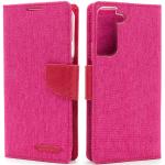 Vaaleanpunaiset Farkkukankaiset Samsung Galaxy S22+ -kotelot 