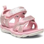 Lasten Vaaleanpunaiset Koon 26 Hummel Sport Glitter Sandaalit kesäkaudelle 