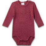 Sanetta - Kid's Wool Body L/S - Merinovilla-alusvaatteet Koko 68/74 - punainen