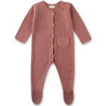 Sanetta - Newborn Unisex Overall Knitted - Haalarit Koko 68/74 - ruskea