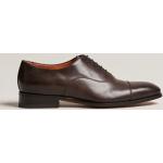 Miesten Tummanruskeat Vasikannahkaiset Koon 43 SANTONI Oxford-kengät 