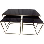 Nordic Furniture Group - Sarjapöytä Mayfair, 3 osaa - Musta