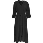 Scarola Flared Open Back Dress Maxi Length Black IVY OAK