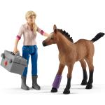 Schleich Vet Visiting Mare And Foal Toys Playsets & Action Figures Animals Multi/patterned Schleich