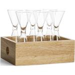 Schnapps Set With Tray Home Tableware Glass Shot Glass Nude Sagaform