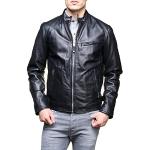 Schott NYC Men's LC949D Leather Long Sleeve Jacket, Black, X-Large