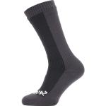 Sealskinz Waterproof Cold Weather Mid Length Sock - Black/grey - Unisex - XL - Partioaitta
