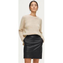 Second Female - Nahkahame Francie Mini Leather Skirt - Musta - 36