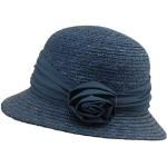 Seeberger Women's Sun Hat Women's Straw Hat, Blue (Ink 68)