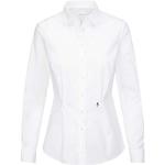 Seidensticker Women's Blouse - Easy Iron Slim Fitted Shirt Blouse with Shirt Blouse Collar and Neck - Long Sleeve - 96% Cotton, 4% Elastane (Hemdbluse Langarm Slim Fit Uni Stretch) - White (white 01) plain, size: 40