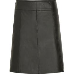Selected FEMME - Nahkahame slfNew Ibi MW Leather Skirt - Musta - 34