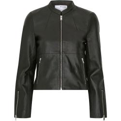 Selected FEMME - Nahkatakki slfIbi Leather Jacket - Musta - 34