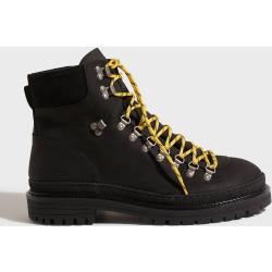 Selected Homme Slhlandon Leather Hiking Boot B Chelsea-saappaat Black