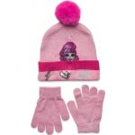 Set Cap + Glooves Accessories Headwear Hats Beanie Pink L.O.L