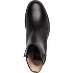 Shady W Leather Shoe Shoes Boots Ankle Boots Ankle Boots Flat Heel Black Sneaky Steve