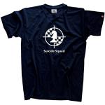 Miesten Laivastonsiniset Koon L Shirtzshop Suicide Squad O -kaula-aukkoiset Puuvillaurheilu-t-paidat 