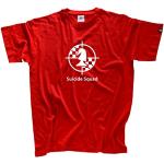 Miesten Punaiset Koon 3 XL Shirtzshop Suicide Squad O -kaula-aukkoiset Puuvillaurheilu-t-paidat 