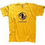 Miesten Keltaiset Koon XL Shirtzshop Suicide Squad O -kaula-aukkoiset Puuvillaurheilu-t-paidat 
