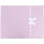 Siola cotton bow-detail blanket - Purple