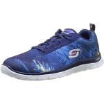 Skechers Flex Appeal Trade Winds, Womens Fitness Shoes, Blue (Nvy), 4 UK (37 EU)