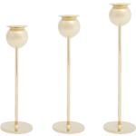 Skultuna Tulip candlesticks (set of 3) - Gold