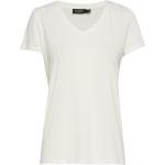 Naisten Valkoiset Koon M Lyhythihaiset Soaked in Luxury V -kaula-aukkoiset V-aukkoiset t-paidat 