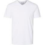 Slhnewpima Ss V-Neck Tee Noos Tops T-shirts Short-sleeved White Selected Homme