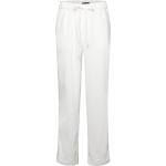 Naisten Valkoiset Koon M Soaked in Luxury Tapered- Plus-koon housut 