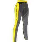SMMASH Women's Leggings, Long, Fitness Trousers, Opaque, Sports Trousers f or Crossfit, Gym, Outdoor, Thermal Running Trousers, Breathable Training Trousers, Jogging Bottoms, Made in the EU, Gocanydyellow, xl