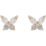 Snö Of Sweden Meya Butterfly Small Earring Onesize – Gold/Clear