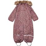 Snow Suit Aop Outerwear Coveralls Snow-ski Coveralls & Sets Pink Minymo