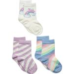 Sock 3 P Sg Rainbow Candy Stri Patterned Lindex