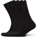 Socks 4P, Bamboo Underwear Socks Regular Socks Black TOPECO