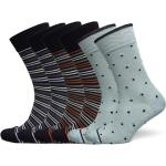 Socks 6-P, Bamboo, Multi 115S24 6 Pc/Pack Underwear Socks Regular Socks Blue TOPECO