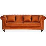 Oranssit Modernit Puiset Selkänojalliset 3 hengen 3-istuttavat sohvat 