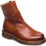 Solid W Shoes Boots Ankle Boots Ankle Boots Flat Heel Brown Sneaky Steve
