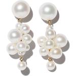 Sophie Bille Brahe Botticelli pearl drop earrings - Gold