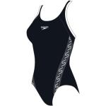 Speedo Monogram Muscleback naisten uimapuku musta/valkoinen, koko 34"