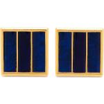 Christian Dior Pre-Owned 1980s Majorelle striped clip-on earrings - Gold