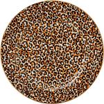 Moniväriset Leopardikuvioiset Spode Leipälautaset läpimitaltaan 21cm 