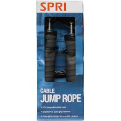 Spri Cable Jump Rope Sport Sports Equipment Workout Equipment Jump Ropes Black Spri