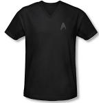Star Trek – Mens Darkness Command Logo V-Neck T-Shirt - Black