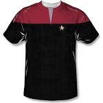 Star Trek - Mens Voyager Command Uniform T-Shirt, Small, White