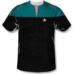 Star Trek - Mens Voyager Science Uniform T-Shirt, Small, White
