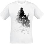 Miesten Valkoiset Puuvillaiset Koon S Lyhythihaiset Star Wars Darth Vader O -kaula-aukkoiset Lyhythihaiset t-paidat 