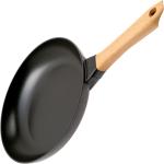 Staub frying pan with wooden handle 26 cm, black