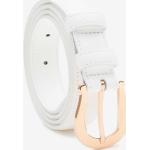 STELLA Classic Palmellato Leather Belt Pure White