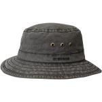 Naisten Mustat Ekologisesti tuotetut Koon XL Stetson Kestävän muodin Puuvillabucket-hatut kesäkaudelle 