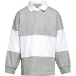 "Striped Heavy Rugger Tops T-shirts Polo Shirts Long-sleeved Polo Shirts Grey GANT"